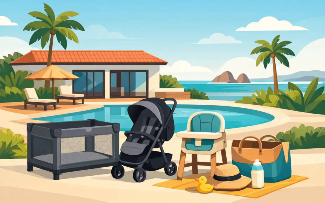 An Aruba Villa With Baby Equipment for Easy Trips