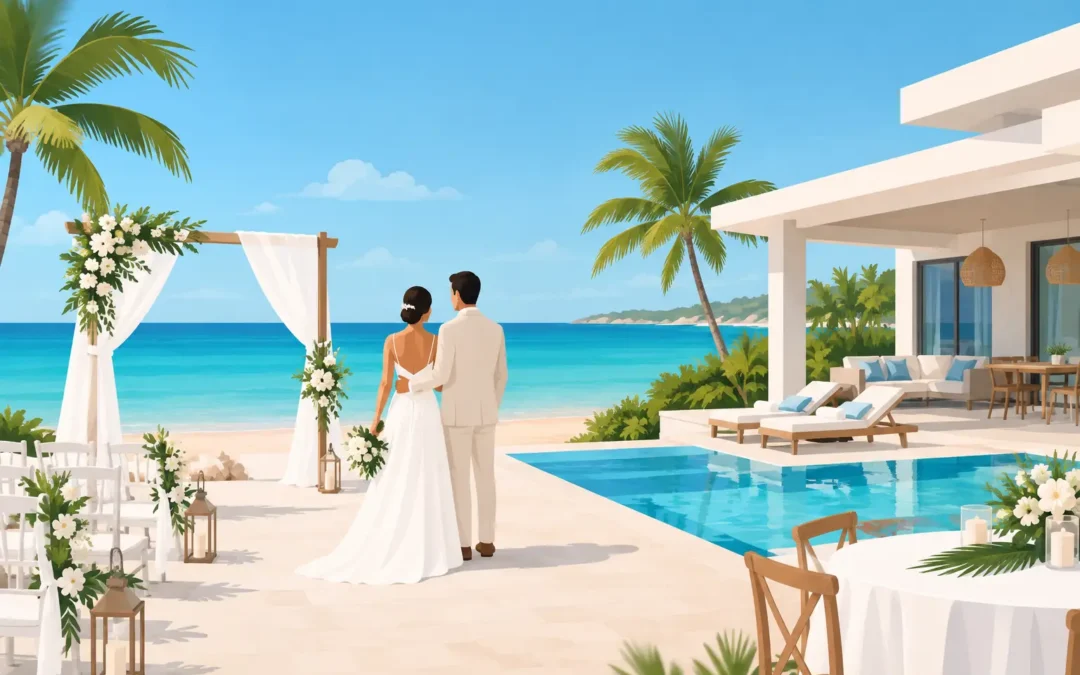 A Wedding Weekend Example for an Aruba Villa